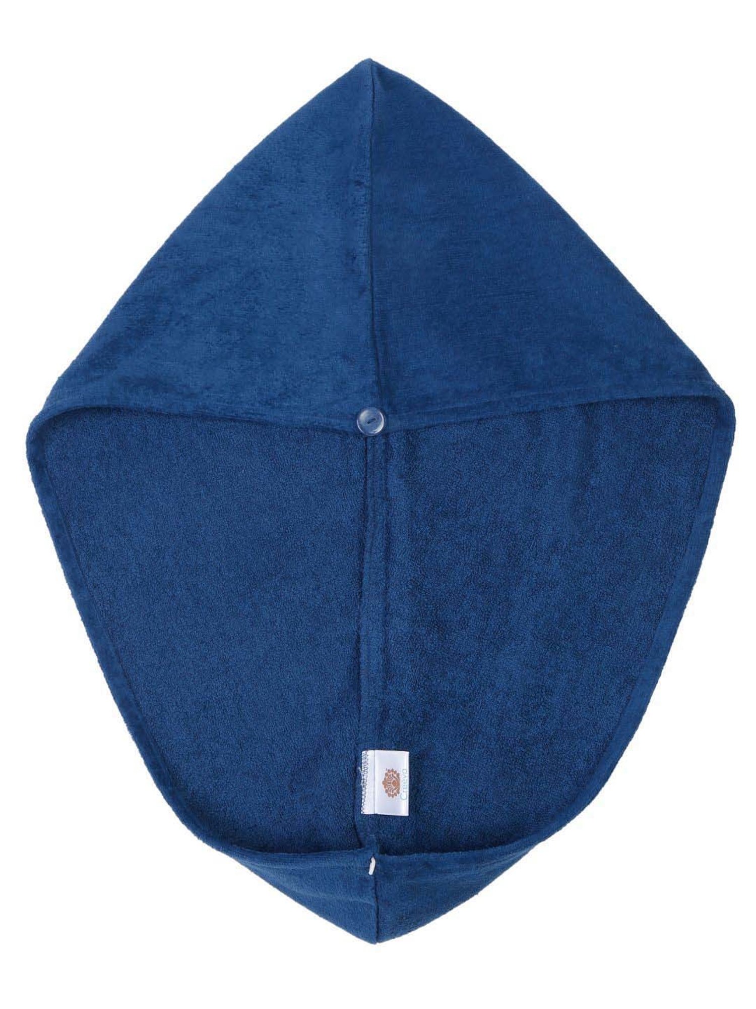 Creeva Luxury Teal Blue Cotton 380 GSM Hair Wrap