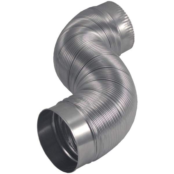 Semi-Rigid Flexible Aluminum Duct (4" dia x 2ft)
