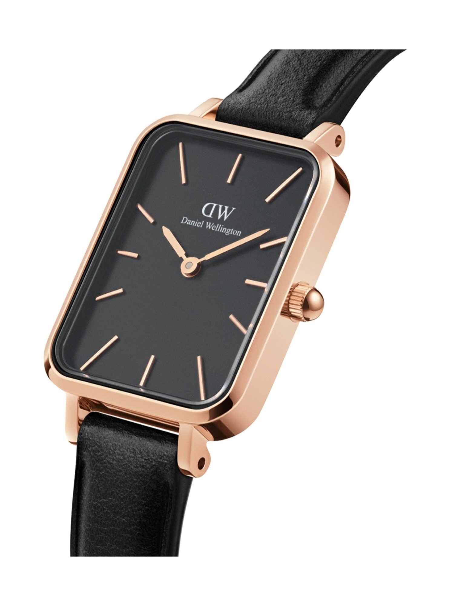 Daniel Wellington Quadro Women Black Rectangle Dial Analog Watch - DW00100435K