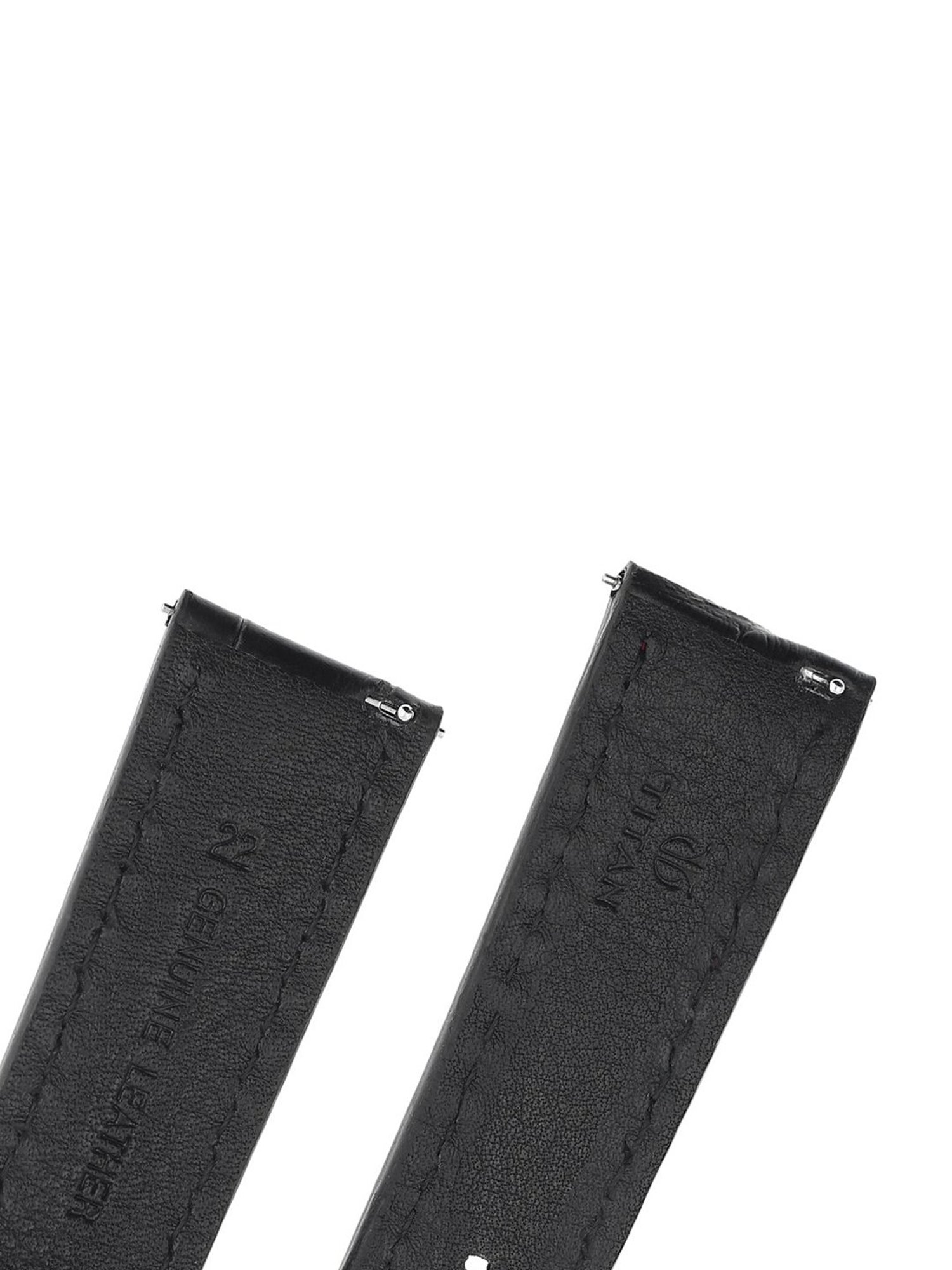 Titan 24 mm Tan Genuine Leather Strap for Men