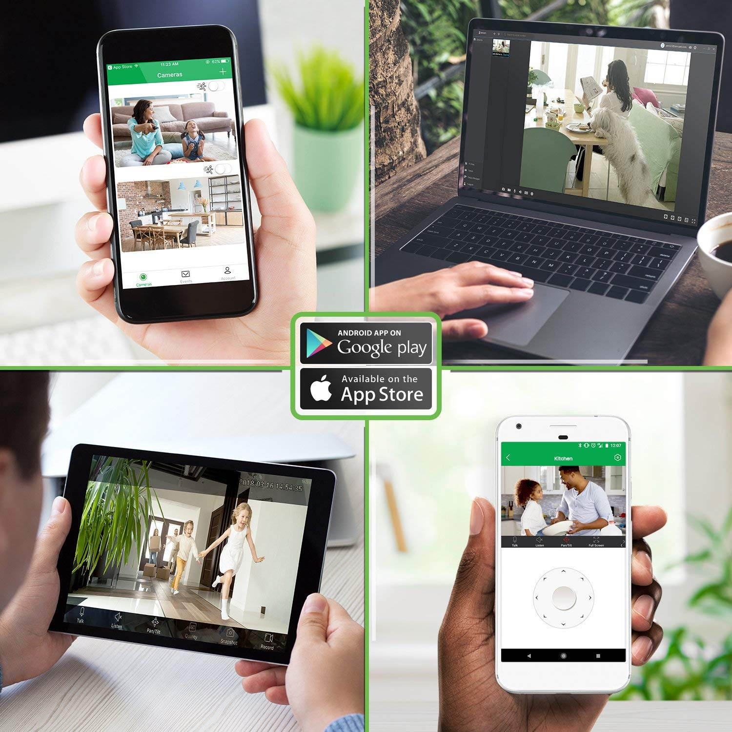 Zencam 1080p WiFi Camera, Indoor Security Wireless IP Camera, Two-Way Talk, Night Vision for Home, Office, Baby, Pet Cam with MicroSD & Cloud Storage, White Updated Firmware 2020 Version (E2W)