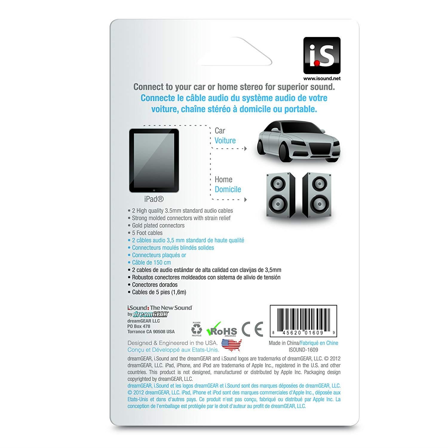 iSound Audio Cable Twin Pack