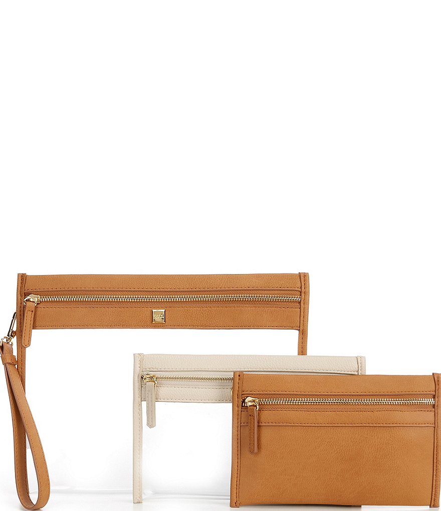 HOBO Link Leather Zip Wristlet