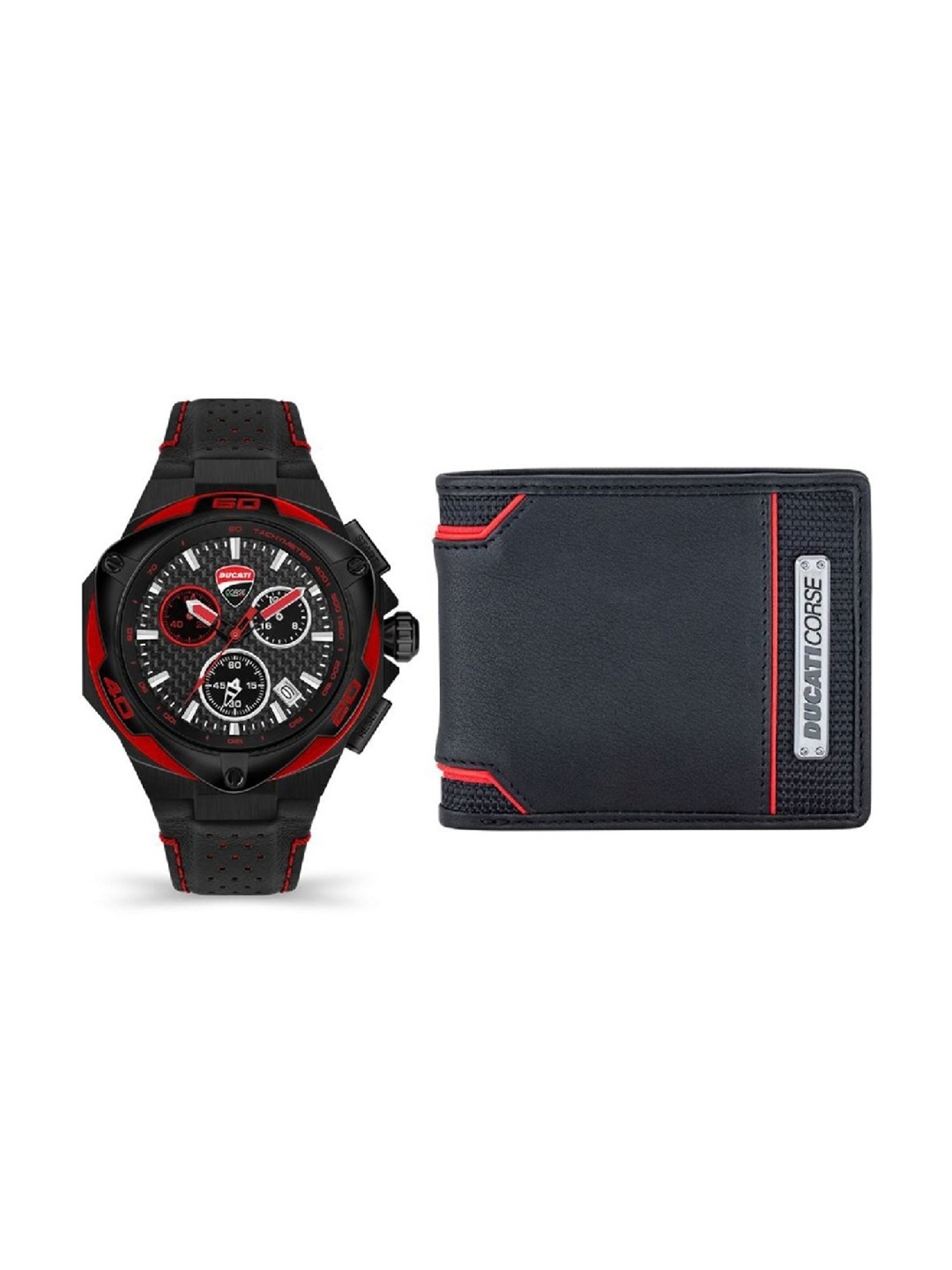 Ducati Corse DTWGC2019004- SET C Analog Watch with Wallet for Men
