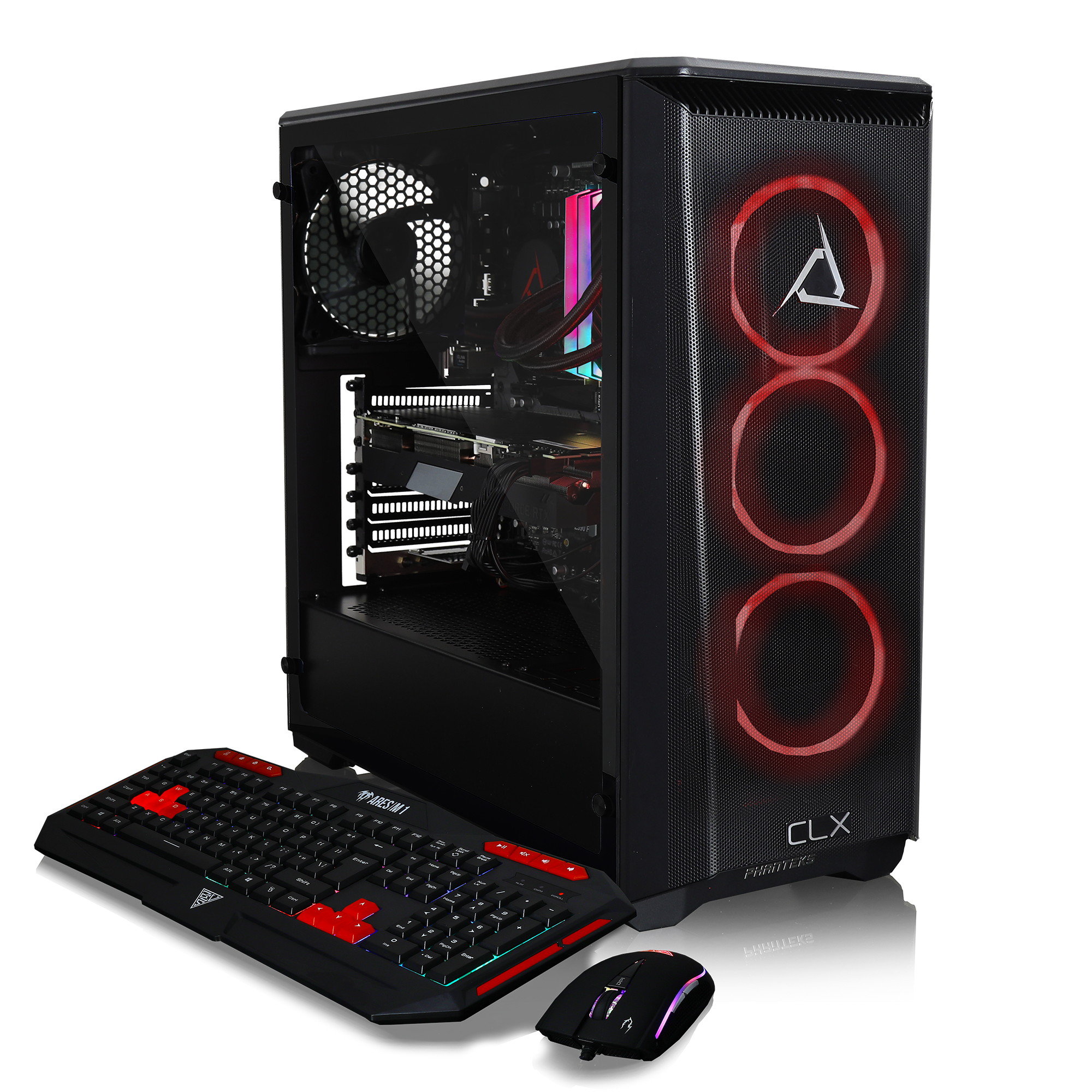 CLX SET Gaming Desktop - Intel Core i9 10850K Processor, 32GB DDR4 Memory, NVIDIA GeForce RTX 3080 Graphics, 960 GB SSD, 4 TB HDD, WiFi, Windows 10 Home 64-bit