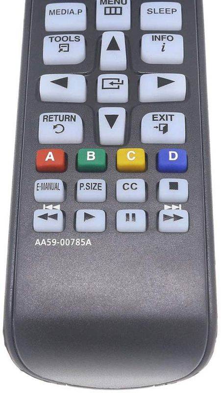 Aurabeam TV Remote Control for/fit Samsung AA59-00785A for PN43F4500 PN43F4500AF PN43F4500AFXZA PN43F4550 PN43F4550AF PN43F4550AFXZA pn51 PN51F4500 PN51F4500AF PN51F4500AFXZA PN51F4550 (AA5900785A)