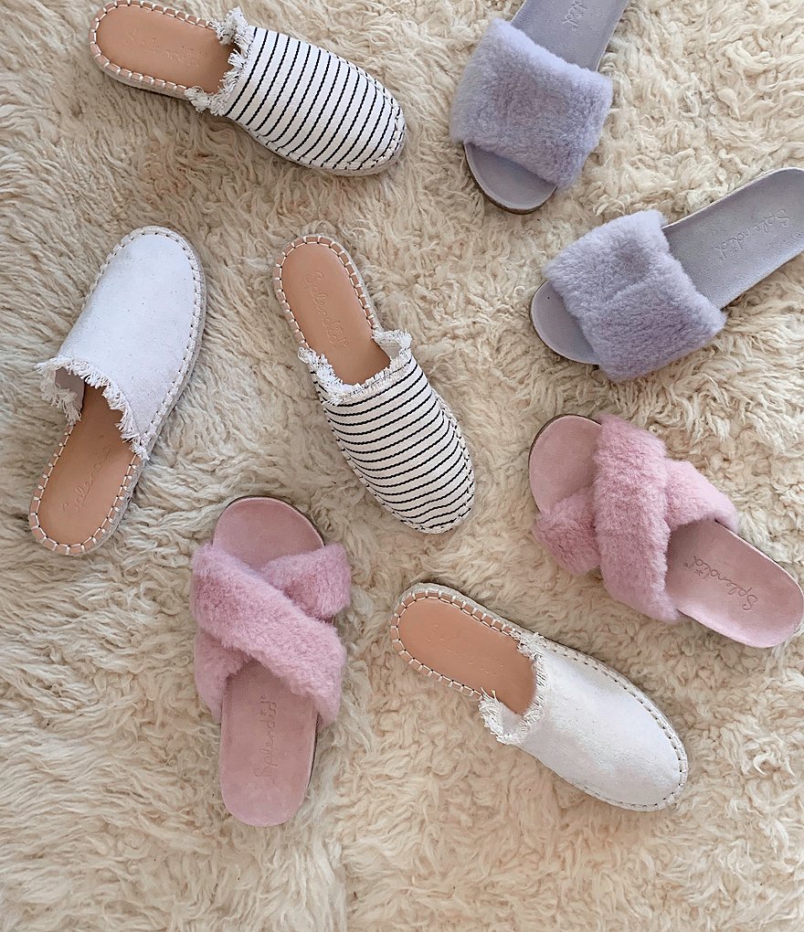 Splendid Jaime Fray Edge Canvas Espadrille Mules