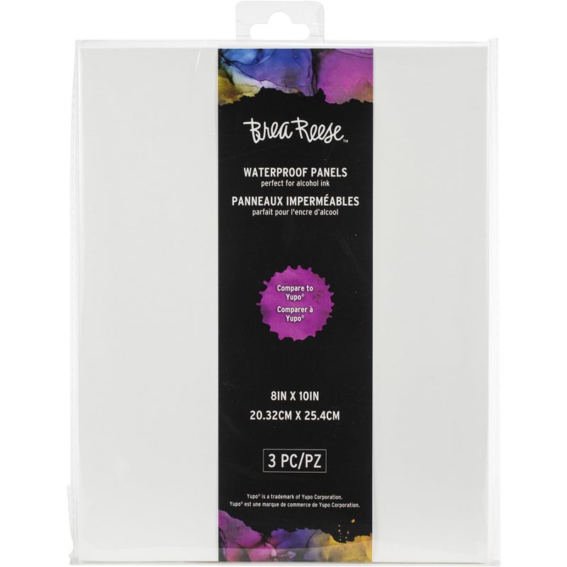 Brea Reese Waterproof Panels 8"X10" 3/Pkg-White