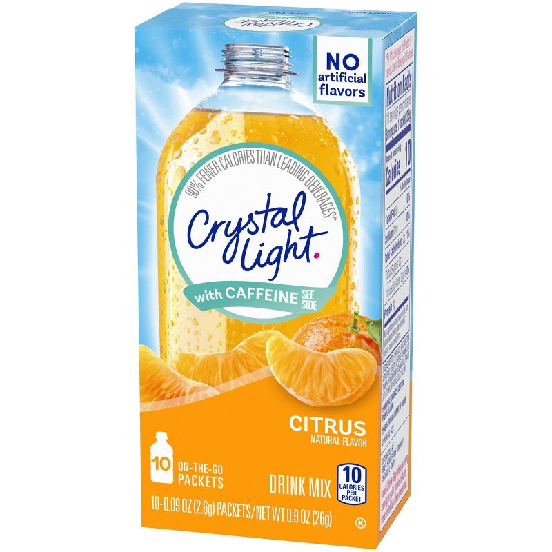 Crystal Light On the Go Citrus Energy Drink Mix - 10pk/.09oz Stix