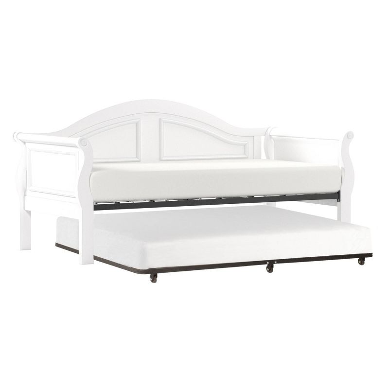 Twin Bedford Complete Wood Daybed with Trundle White - Hillsdale Furniture