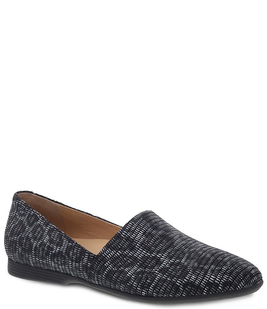 Dansko Larisa Grey Leopard Slip-Ons