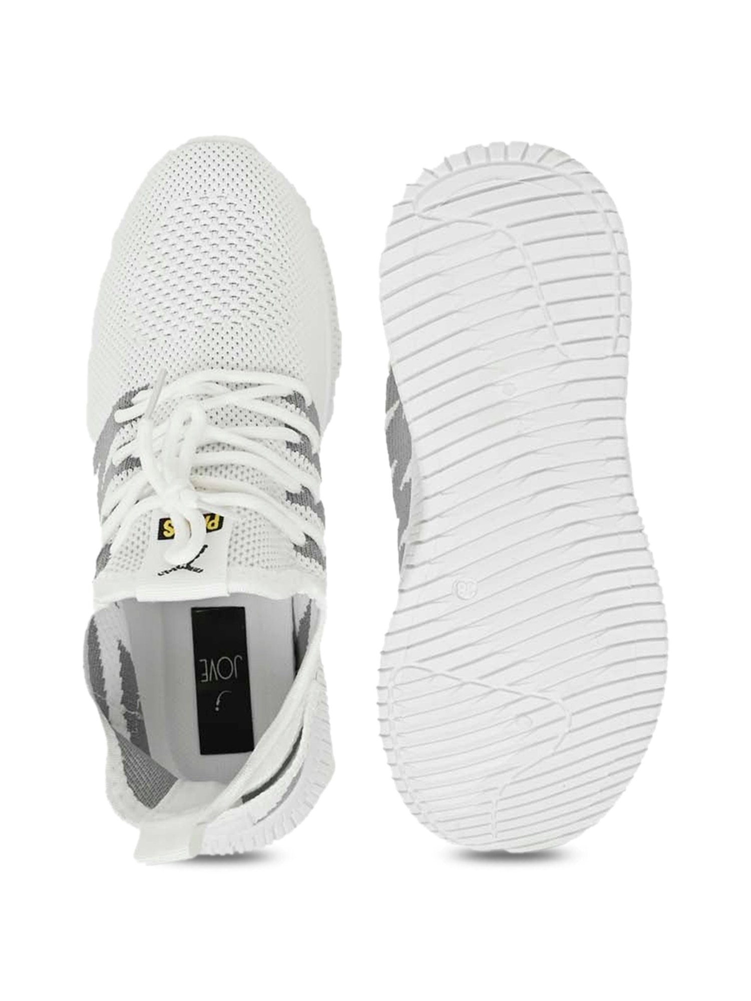 Jove Women's White Running Shoes