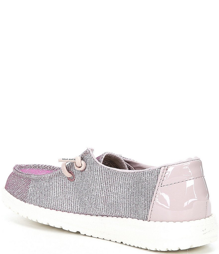 Hey Dude Girls' Wendy Disco Pink Washable Slip-Ons (Toddler)