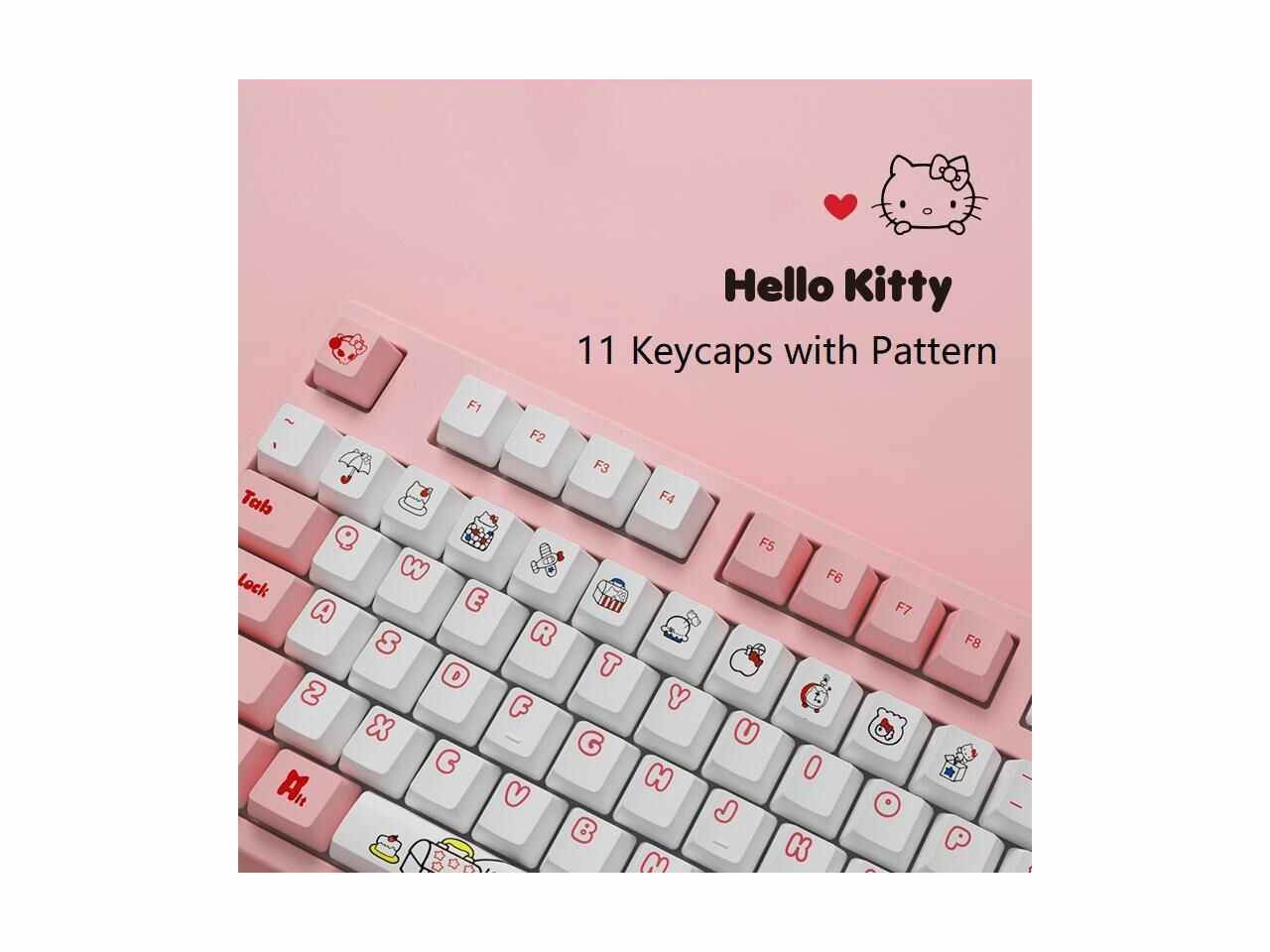 Glorious Modular Mechanical Gaming Keyboard (GMMK)- Barebone Edition (DIY Assembly Required) (Full Size, Black) + Glorious Black Aura Keycaps (Bundle)