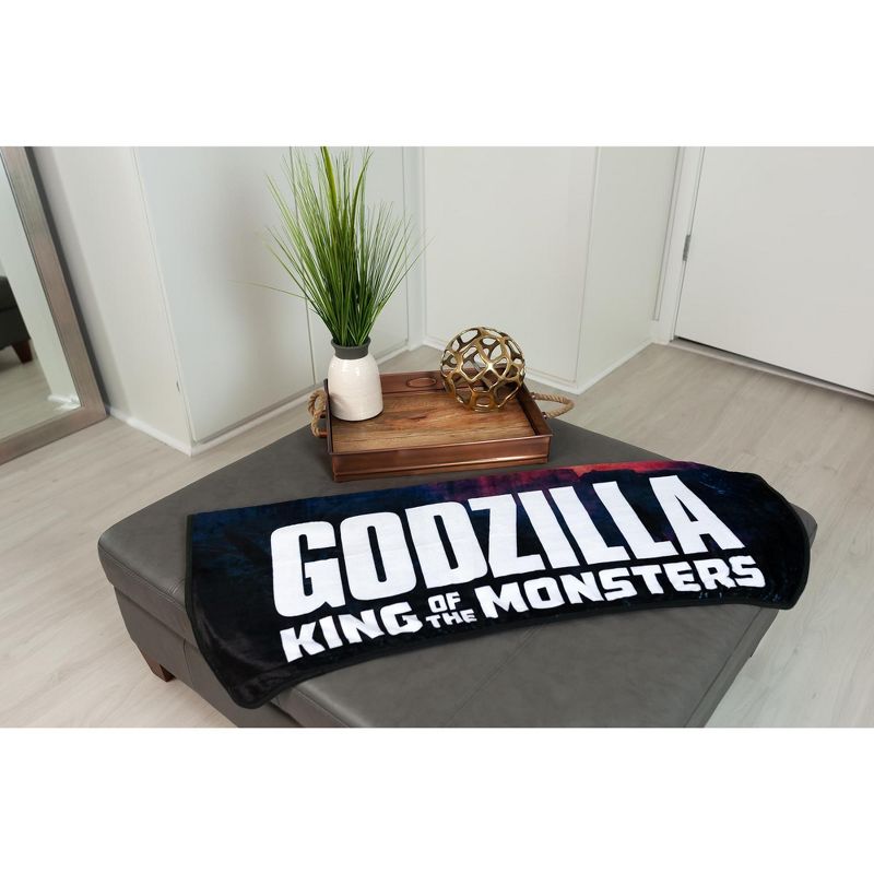Surreal Entertainment Godzilla: King Of The Monsters Large Fleece Throw Blanket | 60 x 45 Inches