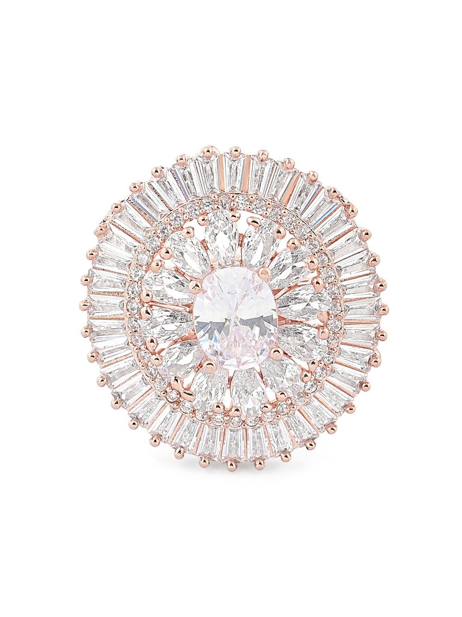 Accessorize London Women's Jewel Embellished Rings Set Of Three White