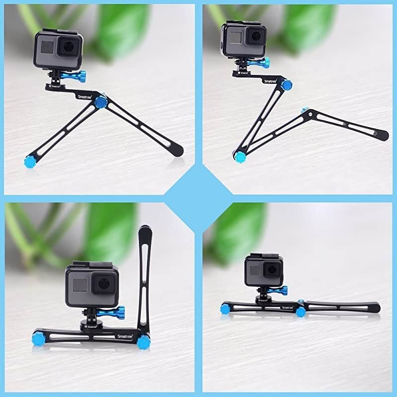 SmaPole X1 Aluminium Foldable Multifunctional PoleMonopod for GoPro Hero 543+321Sessionfor Compact Cameras Blue