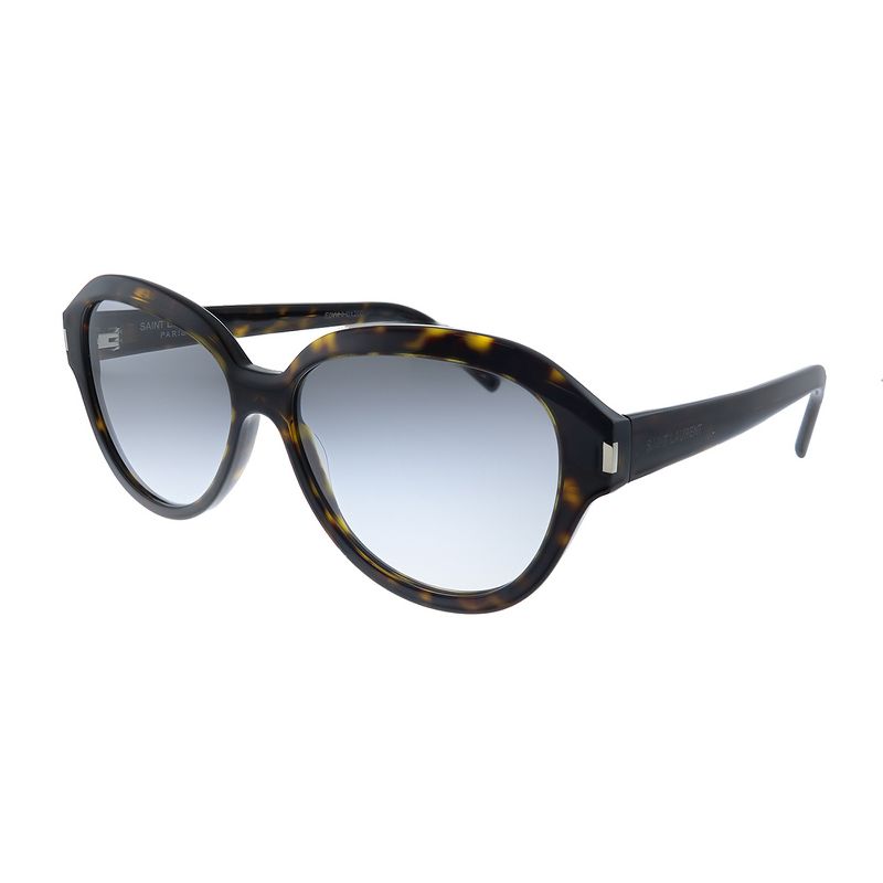 Saint Laurent SL 400 002 Womens Oval Sunglasses Havana 58mm