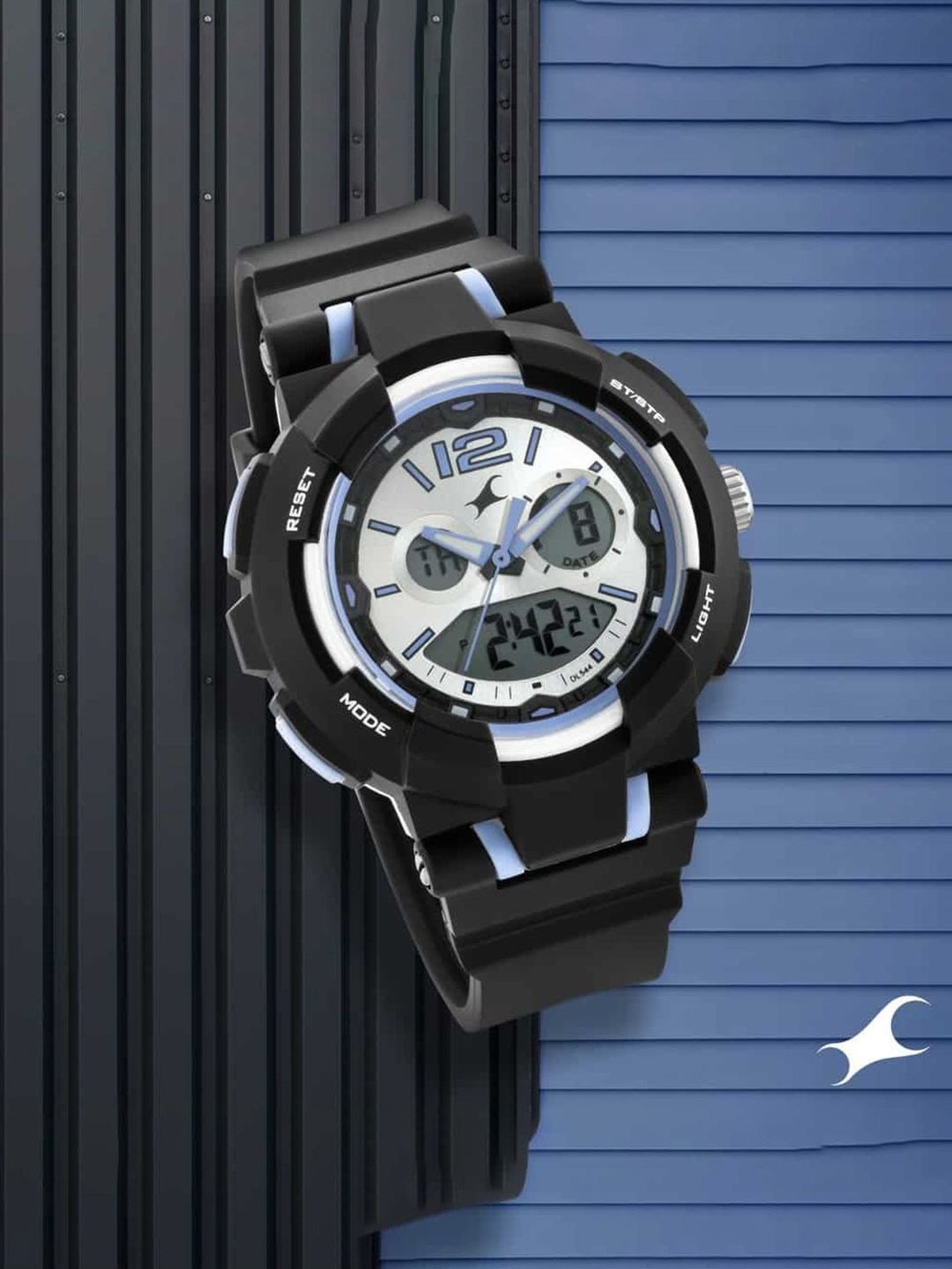 Fastrack NR68016PP01 Street Line Analog Digital Watch for Women