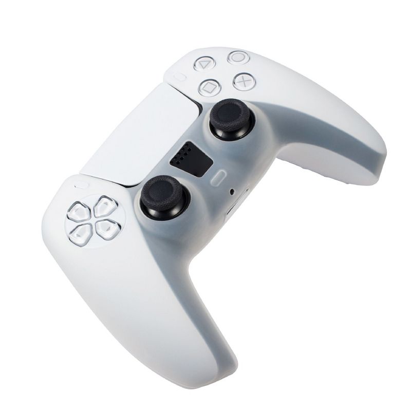 Insten Controller Grip Cover Case Compatible with PS5 Controller - Protective Silicone Skin, White