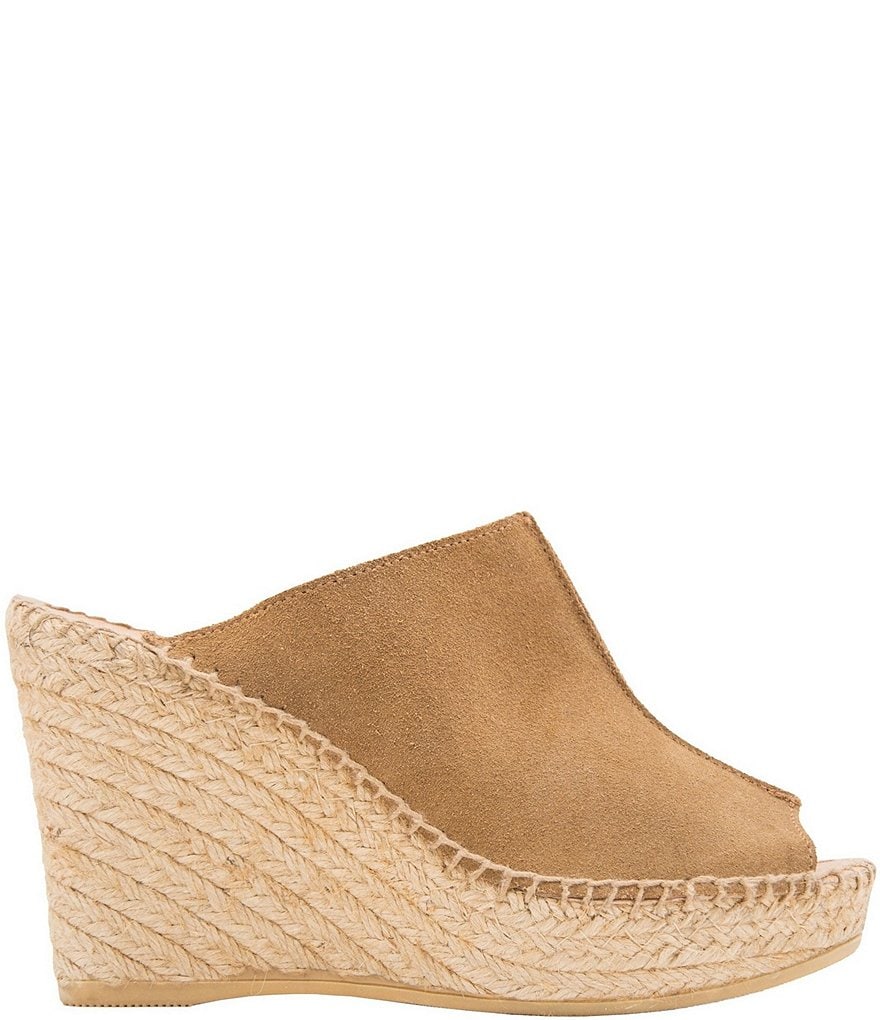Andre Assous Cici Suede Esparille Wedge Sandals