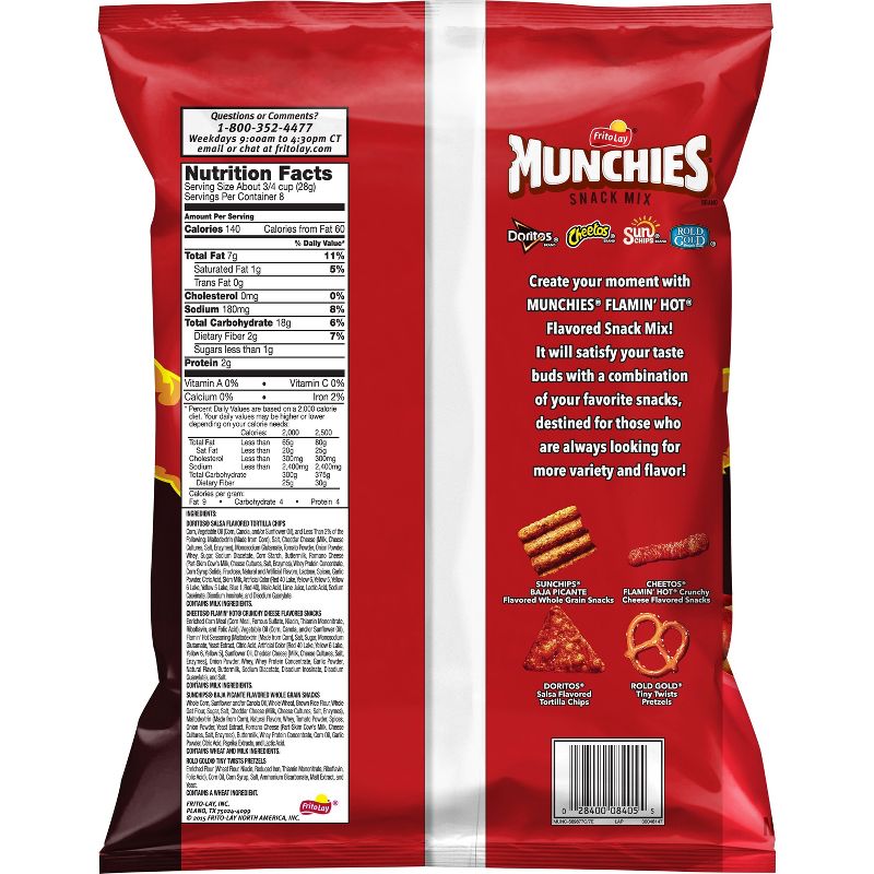 Munchies Flamin' Hot Flavored Snack Mix - 8oz