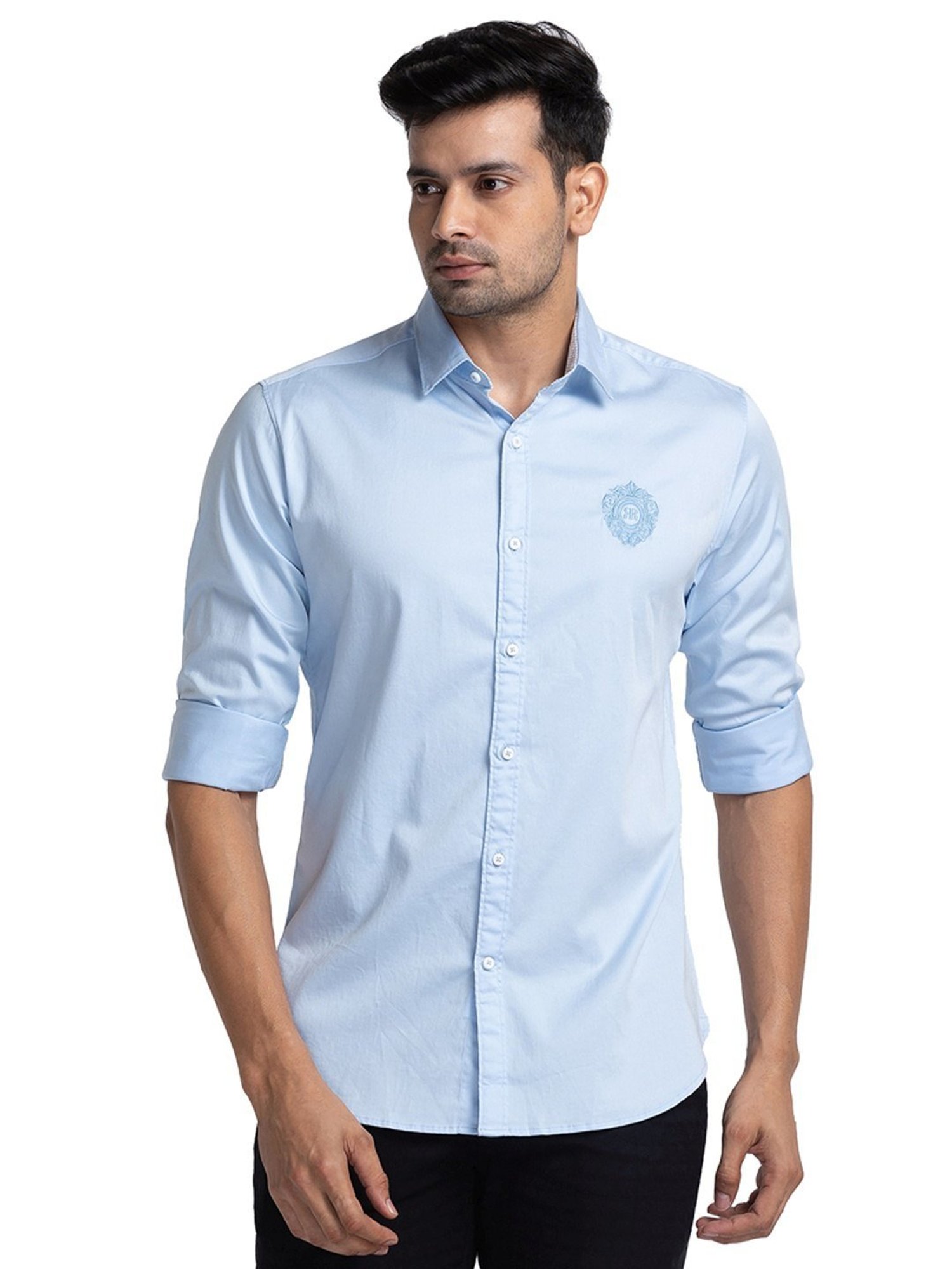 Raymond Sky Blue Slim Fit Shirt