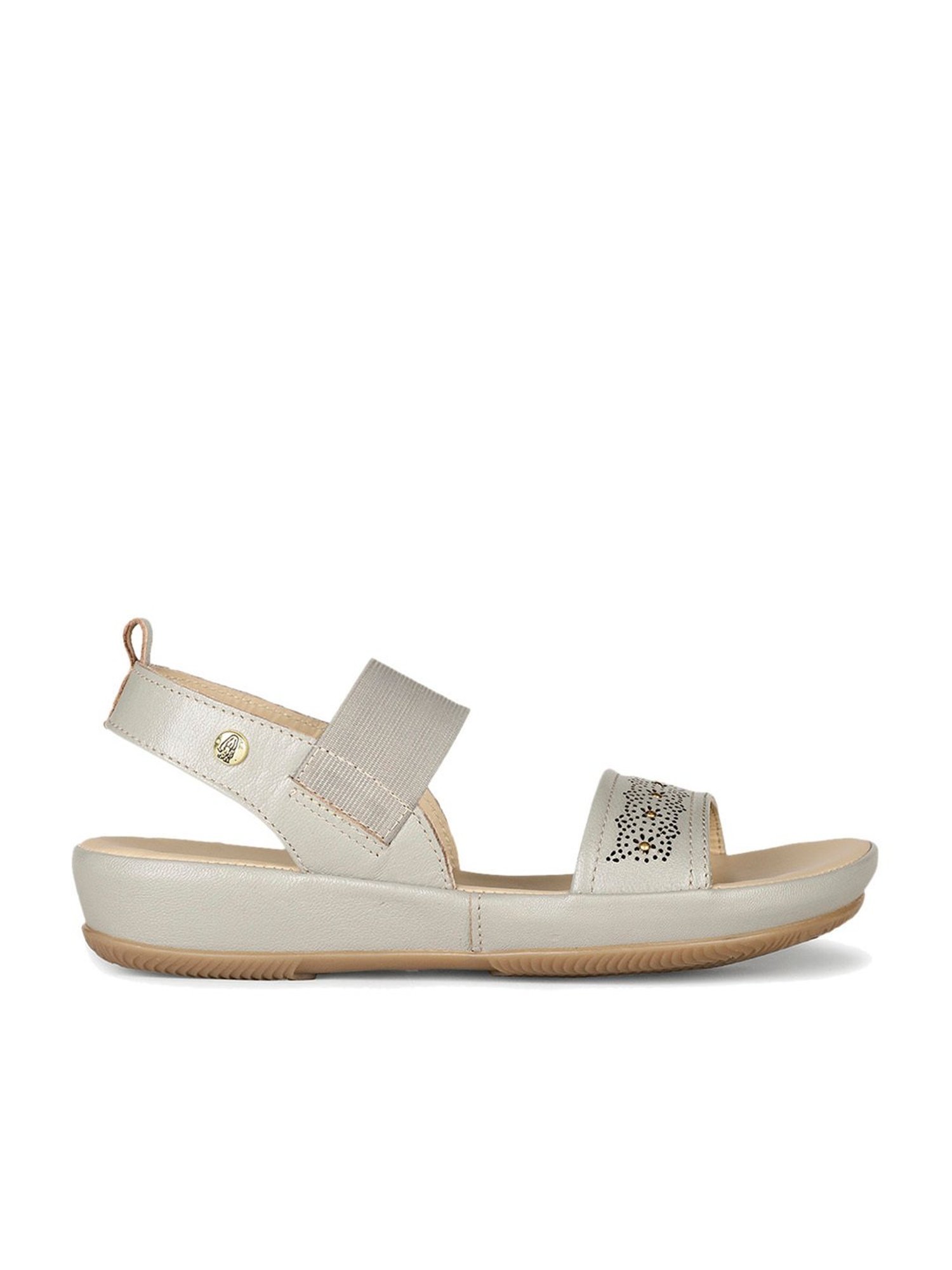 Hush Puppies by Bata Women's CIA Grey Ankle Strap Sandals