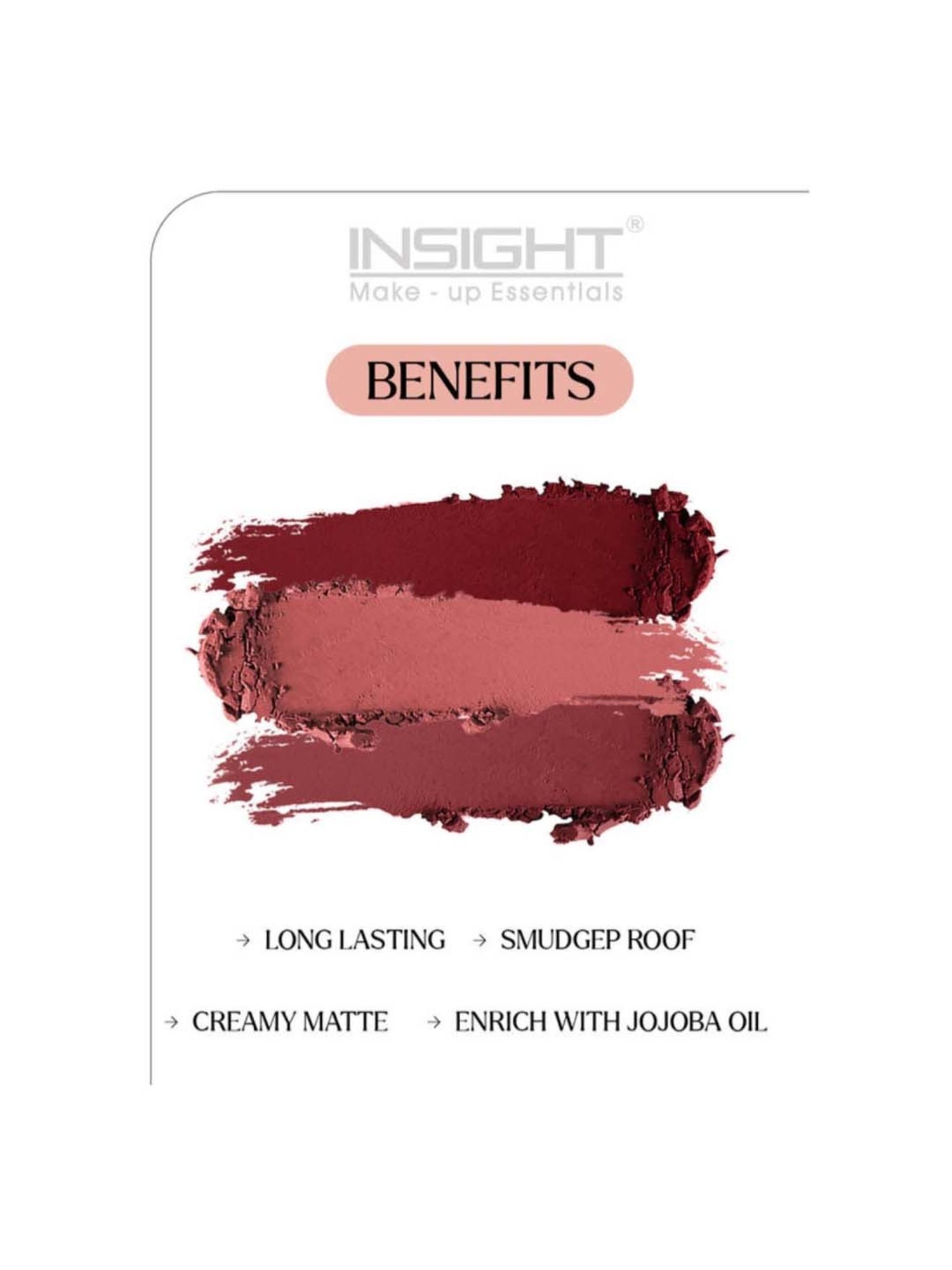 Insight Cosmetics 24 Hrs Non Transfer Matte Lipstick - Set of 3