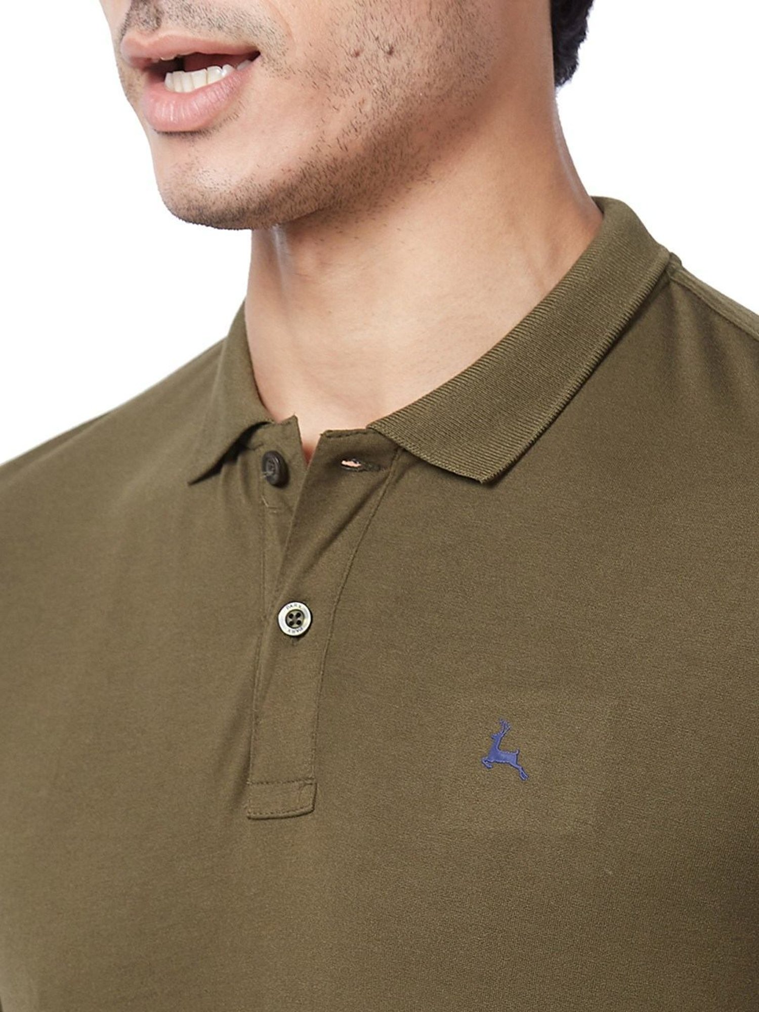 Parx Green Regular Fit Polo T-Shirt