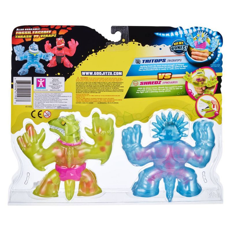 Heroes of Goo Jit Zu Dino X-Ray Versus Pack - Tritops vs Shredz