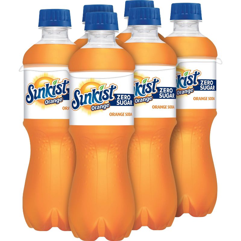 Sunkist Zero Sugar Orange Soda - 6pk/0.5 L Bottles
