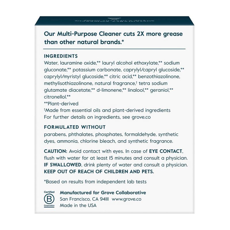 Grove Co. Multi-Purpose Cleaner Concentrates - Orange & Rosemary - 2pk