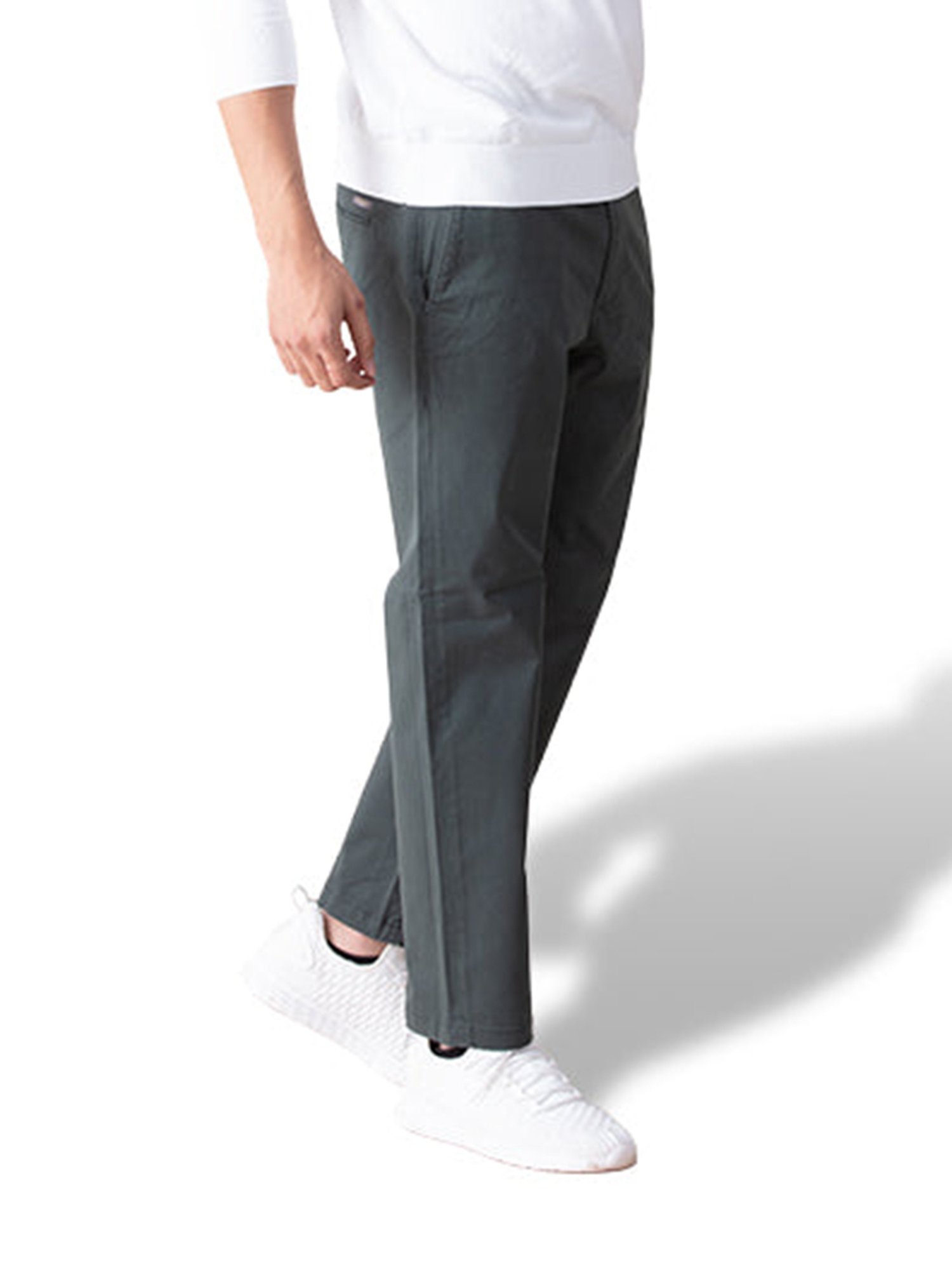 MinusOne Teal Blue Regular Fit Chinos