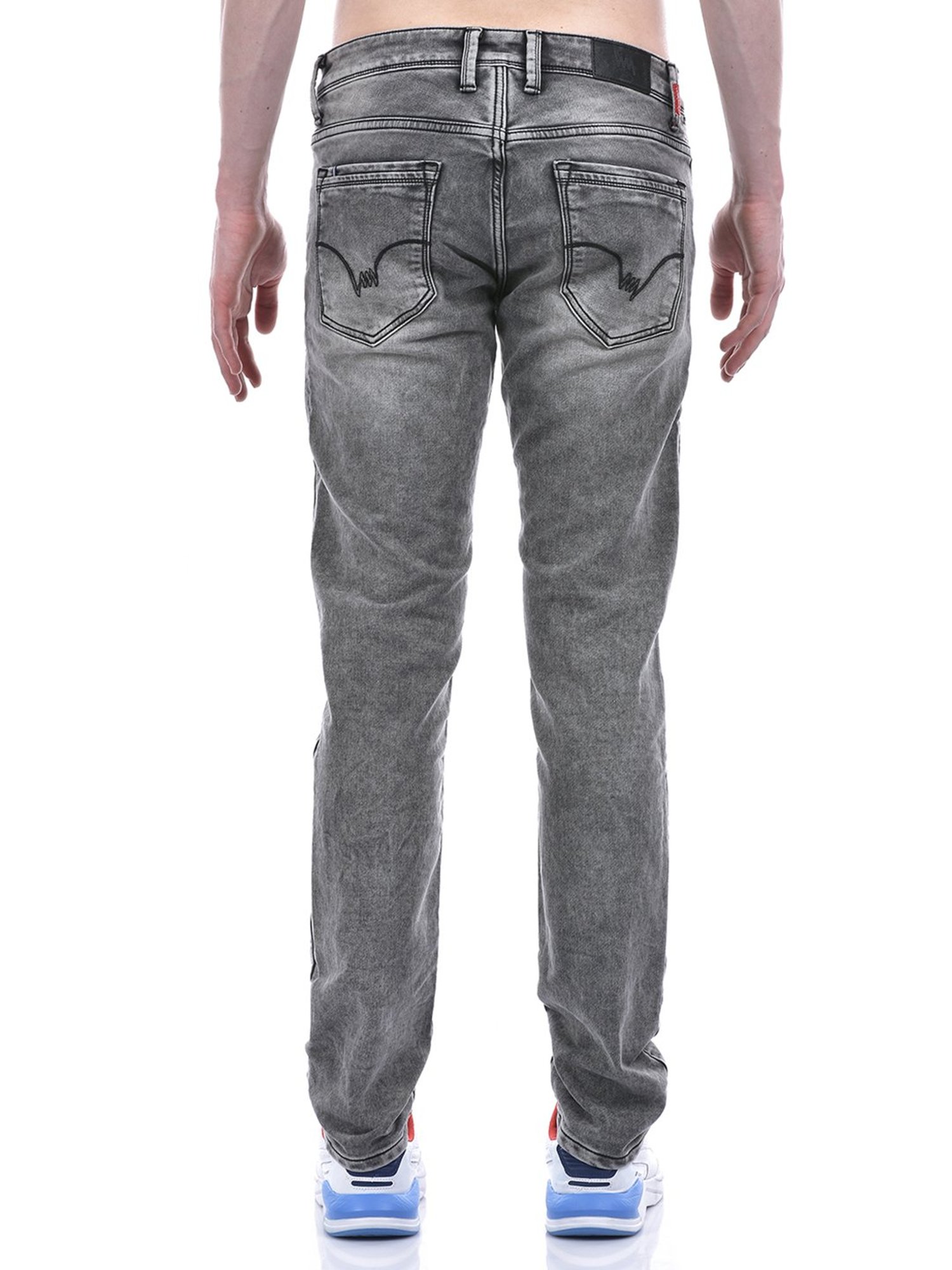 Lawman Pg3 Grey Slim Fit Heavily Washed Jeans