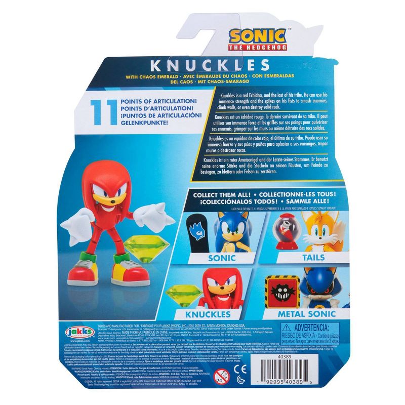 Sonic the Hedgehog 4" Modern Knuckles with Green Chaos Wave 2