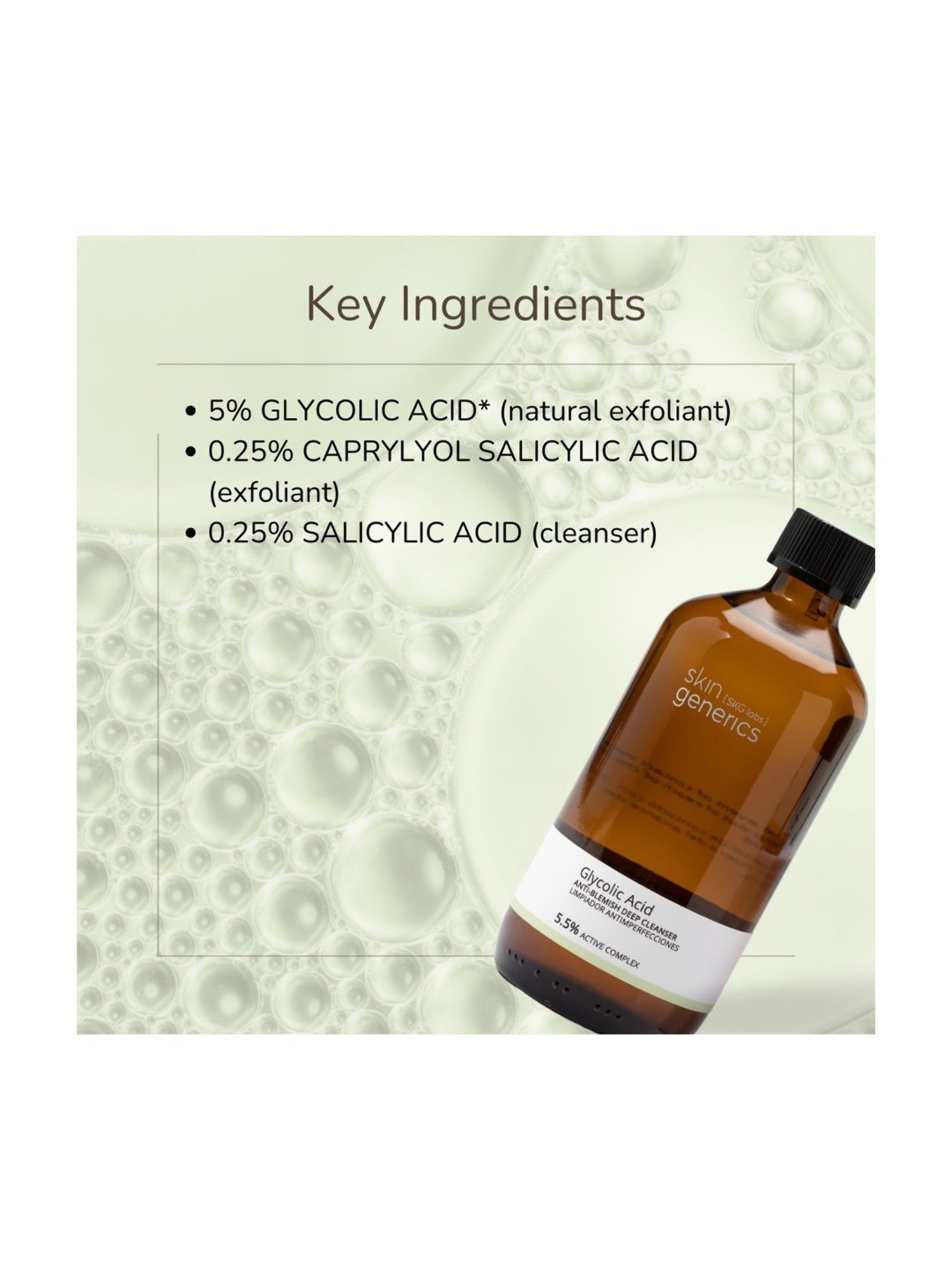 Skin Generics Glycolic Acid Anti-Blemish Deep Cleanser - 250 ml