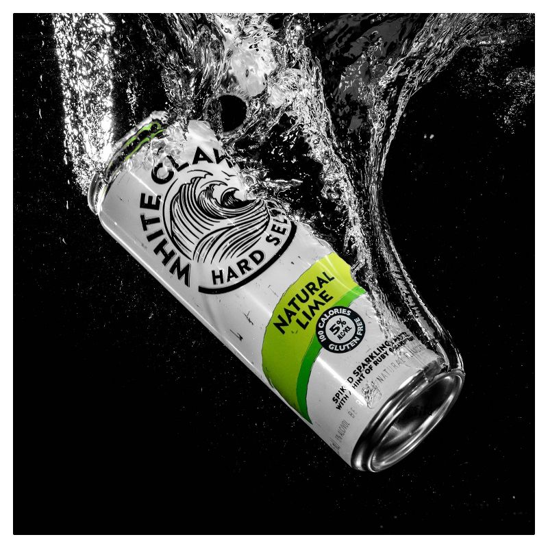 White Claw Natural Lime Hard Seltzer - 6pk/12 fl oz Slim Cans