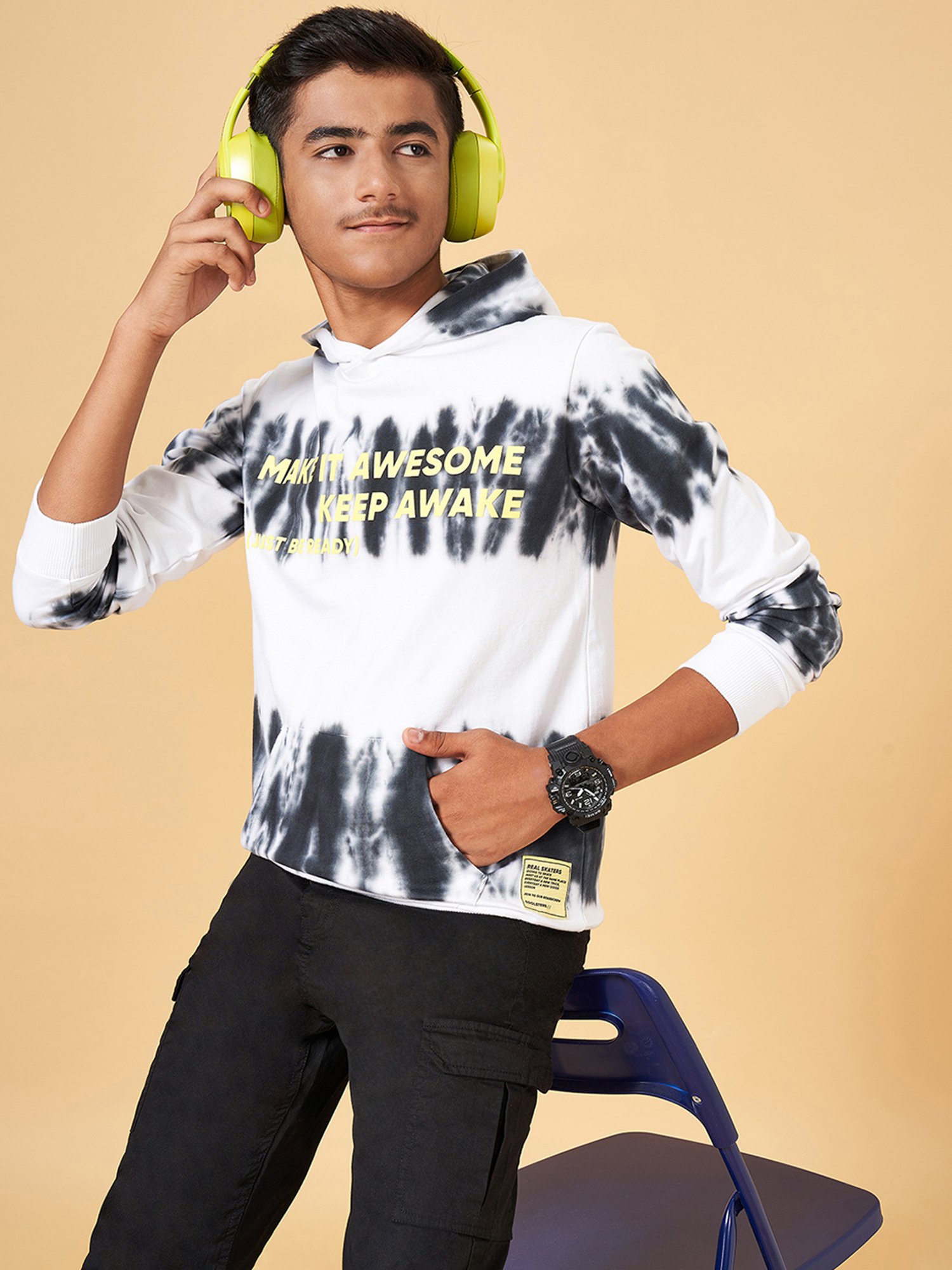 Coolsters by Pantaloons Kids Off White Printed Full Sleeves Sweatshirt