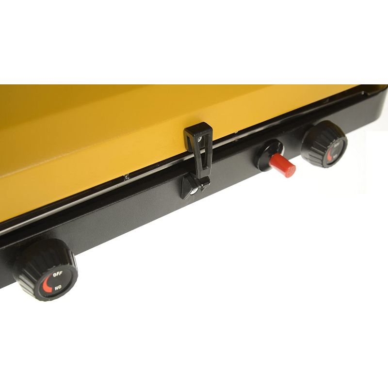 Martin MCS250 Durable Outdoor Portable Propane Gas Dual Burner Camping Cookware Grill Stove with Ignition Button, Yellow