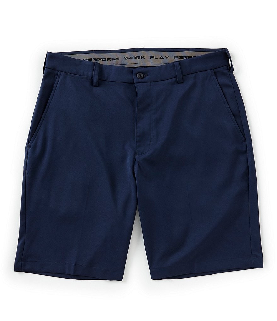 Roundtree & Yorke Active Waist 9#double; Inseam Performance Shorts