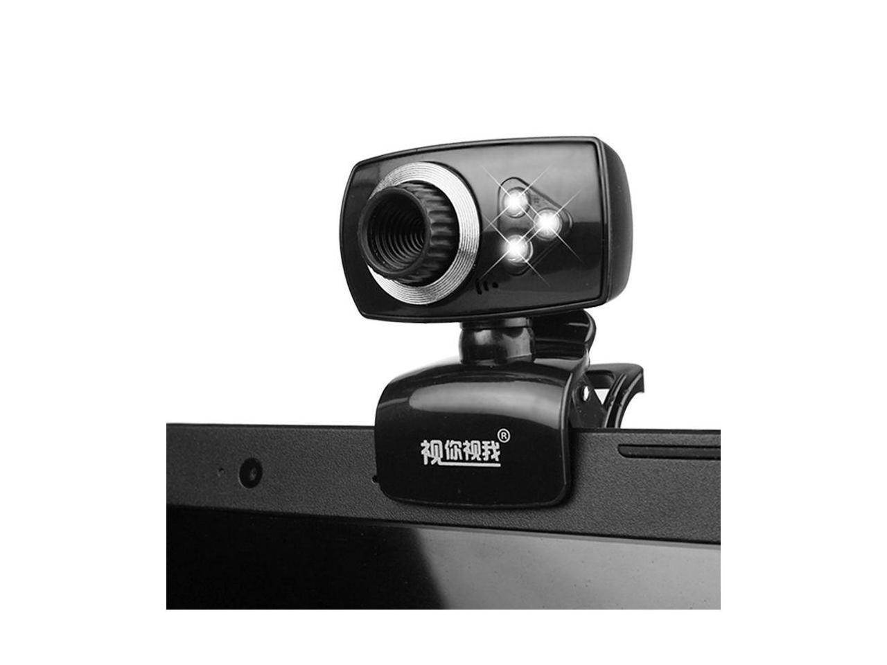 USB Webcam 3 LED Camera with Microphone for PC Desktop & Laptop