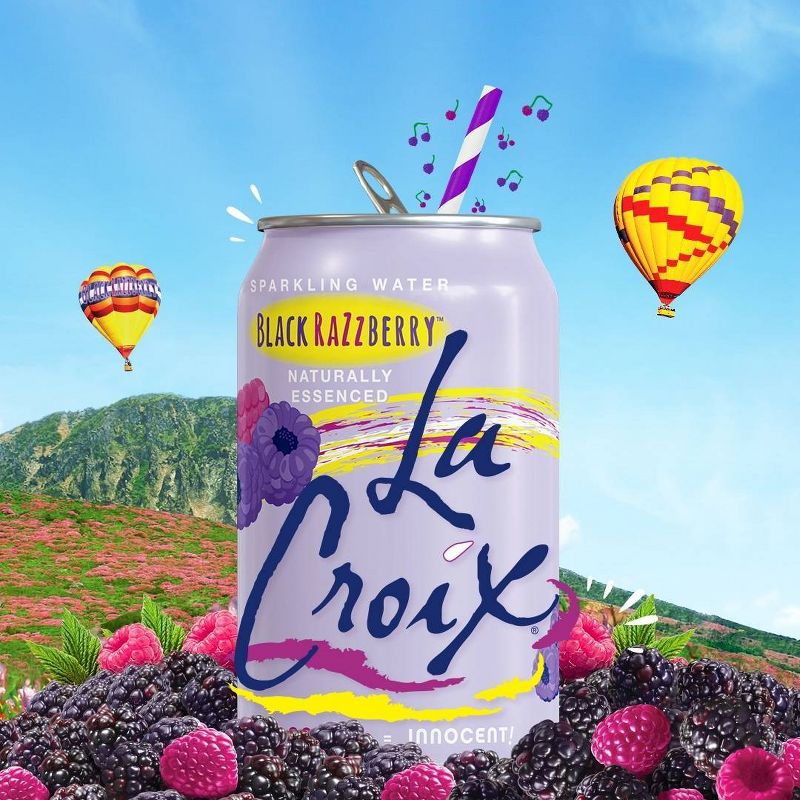 LaCroix Black Raspberry Sparkling Water - 8pk/12 fl oz Cans