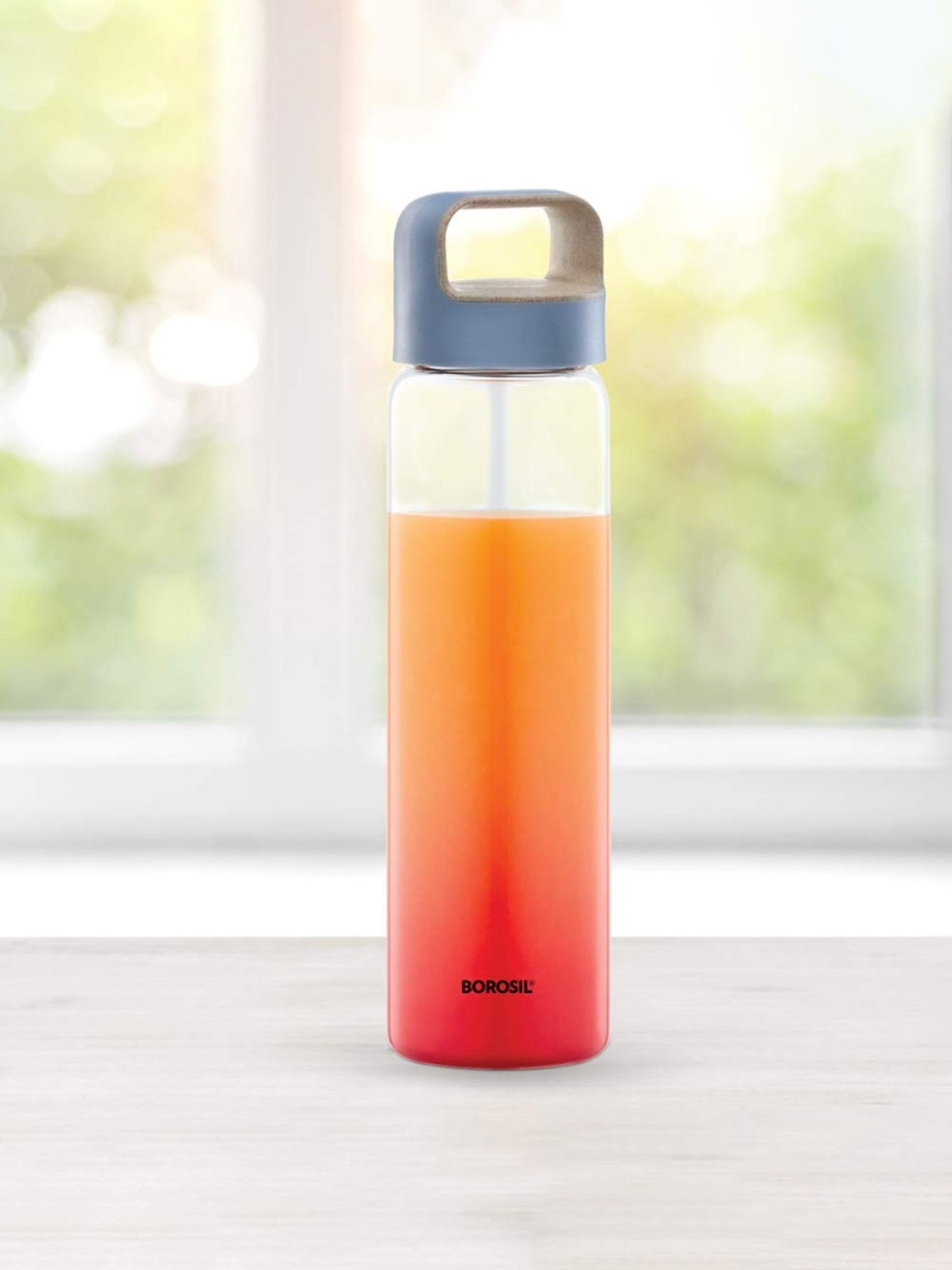 Borosil Water Bottle For Hot & Cold Water (Blue, 750 ml)