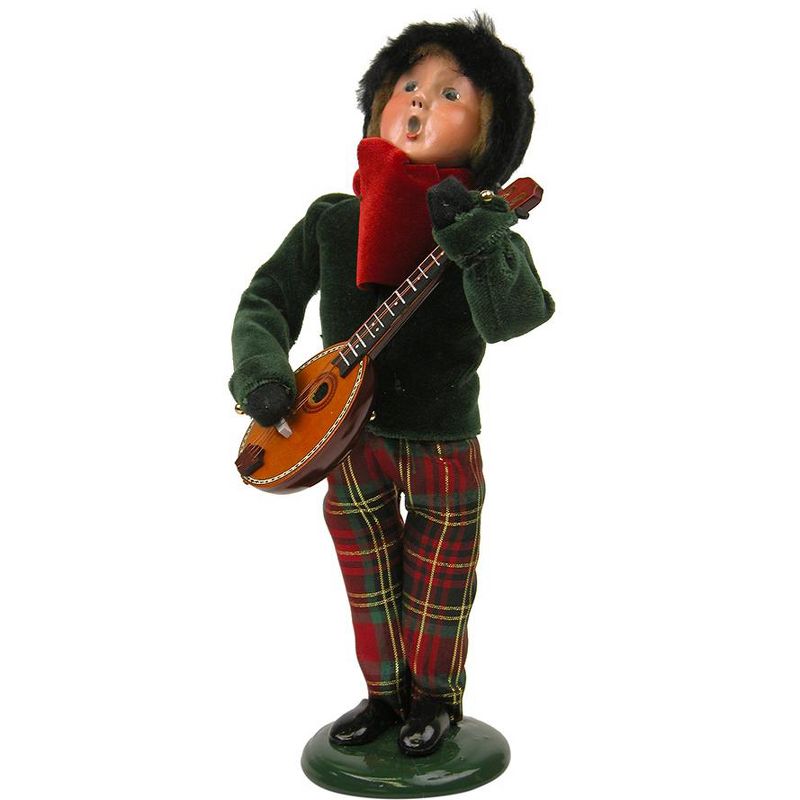 Byers Choice 9.75" Festive Seasons Family Boy with Instrument Christmas Figure