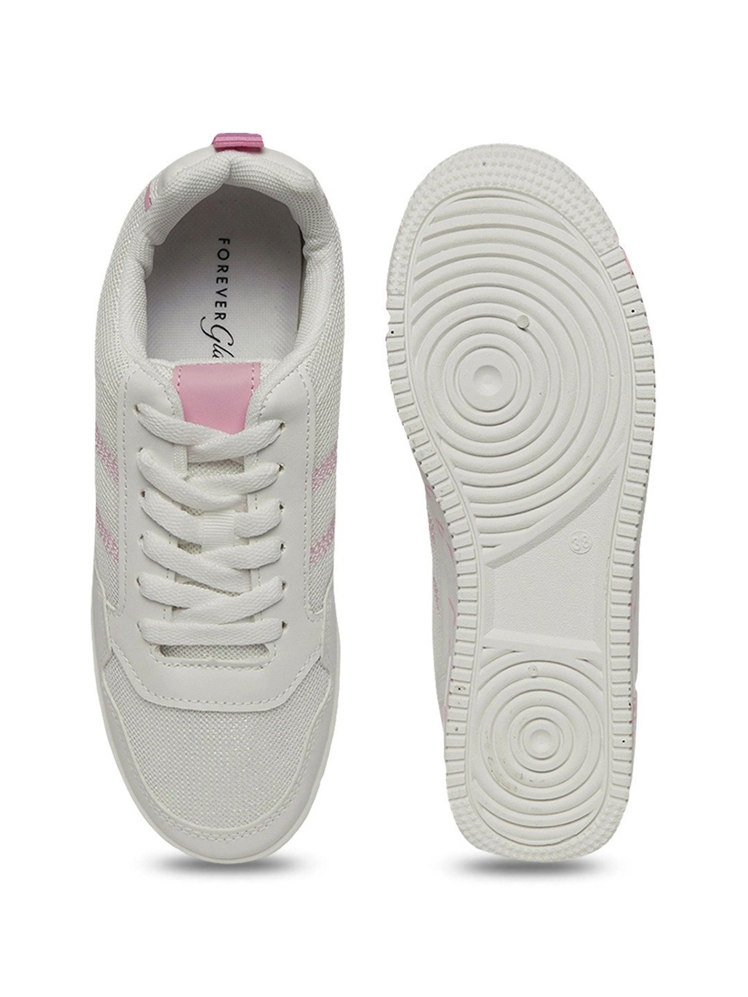 Forever Glam by Pantaloons Women's Off White Sneakers