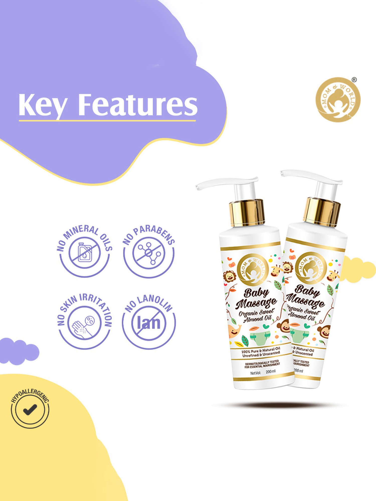 Mom & World Mineral Based Kids Sunscreen Spray SPF 50 - 120 ml