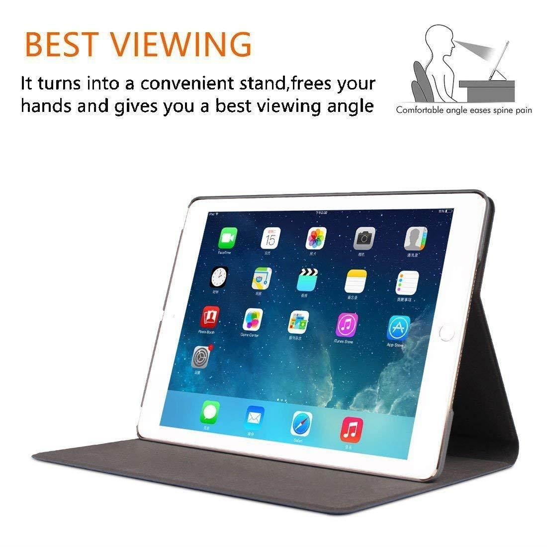 iPad Pro 10.5 Case Premium Shock Proof Ultra Slim Fit Smart Folio Protective DuraSafe Cover Auto Sleep/Wake, Multi-Angle Stand, Lightweight for Apple iPad Pro 10.5 Inch 2017 (A1701, A1709)- Light Pink