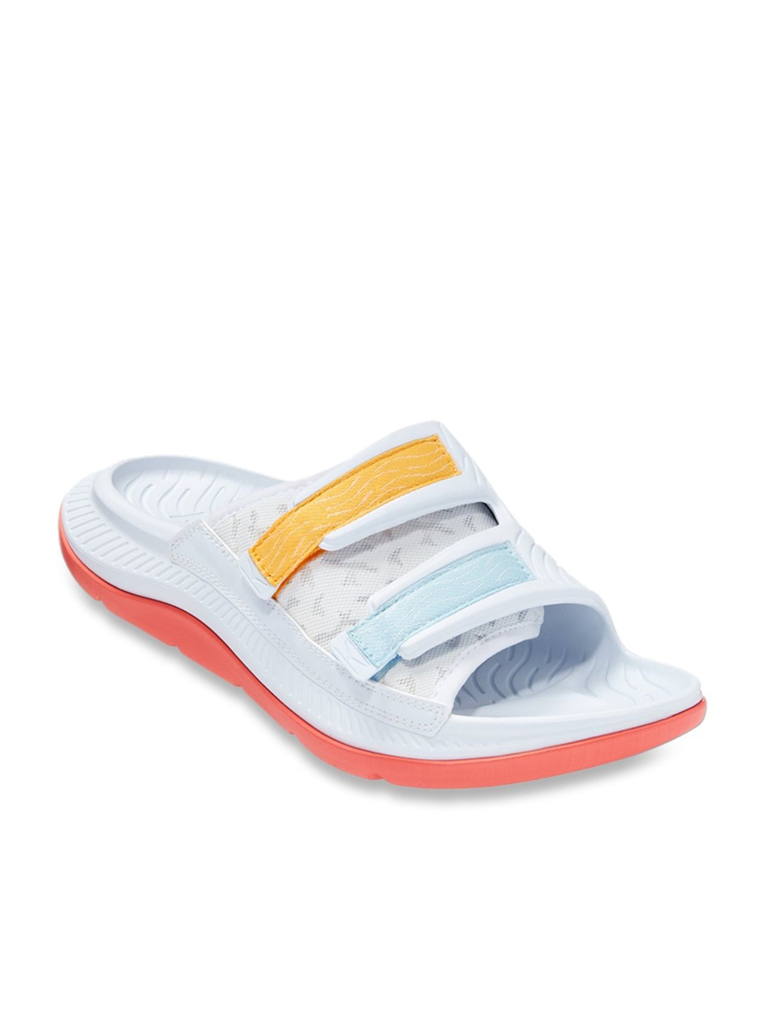 Hoka Men's ORA Luxe Snow White Slides