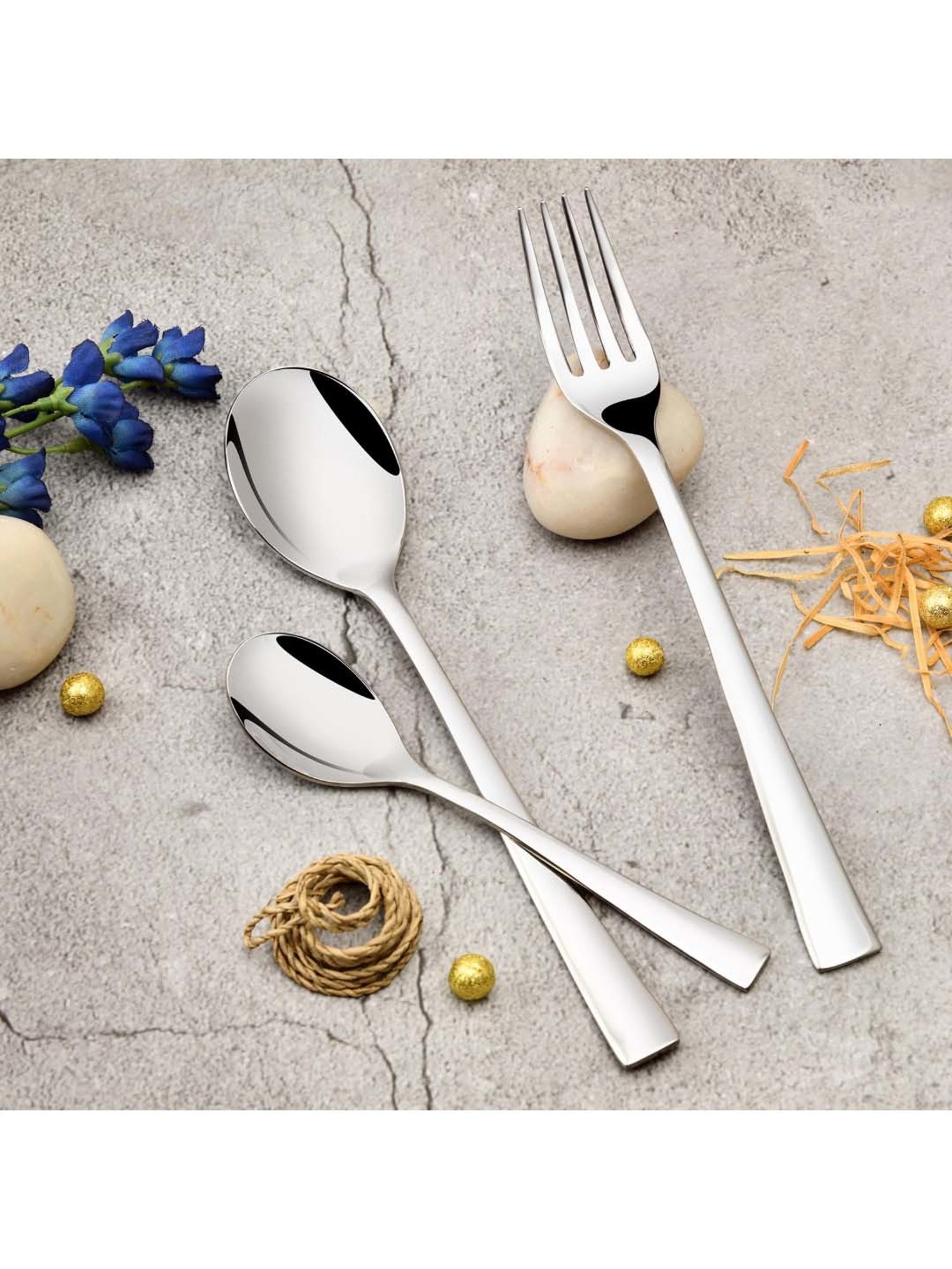 Home4U Iona Multi Wood Cutlery (2 Pcs)